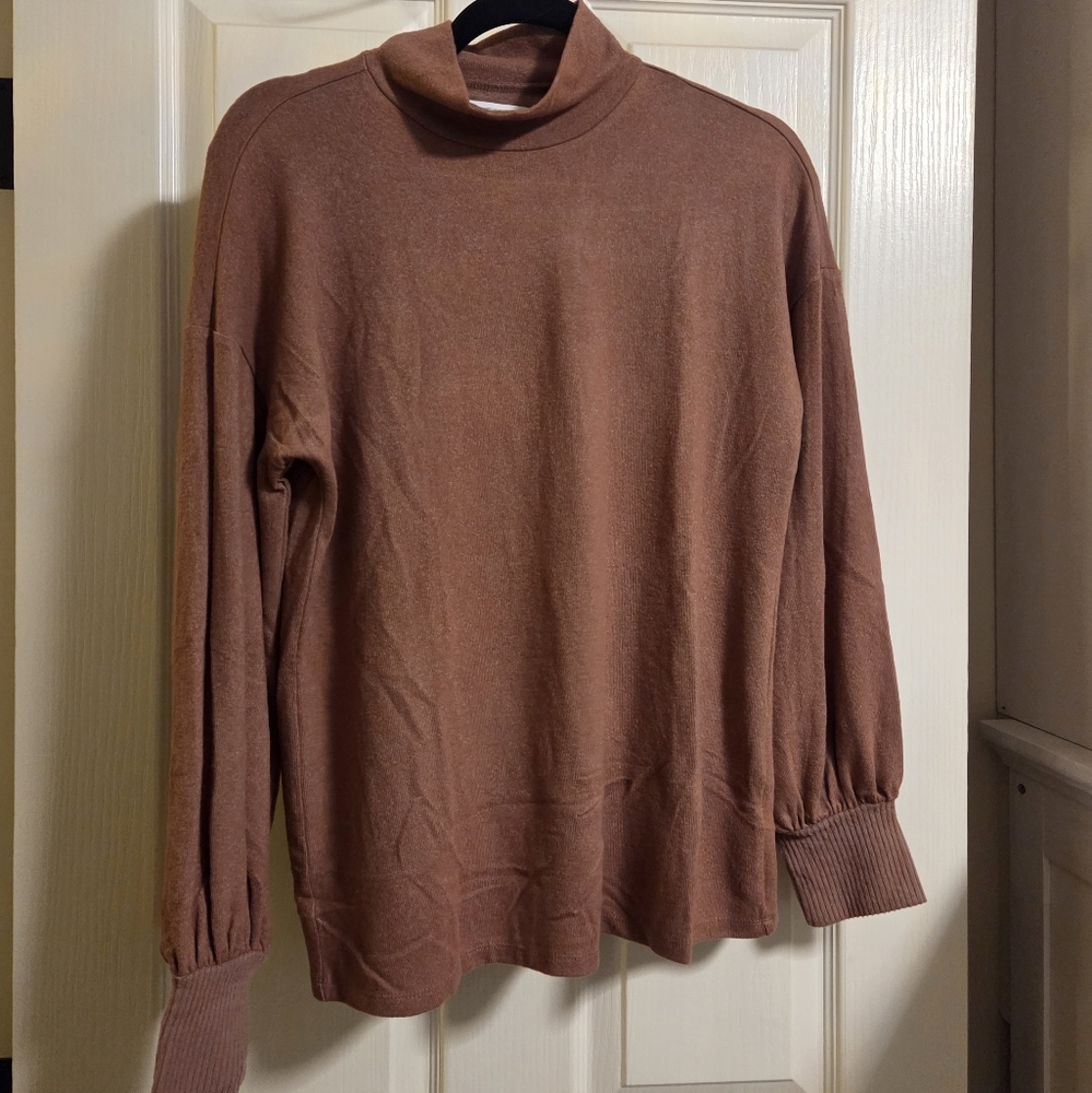 Maurices Women's Brown Mock neck Blouse